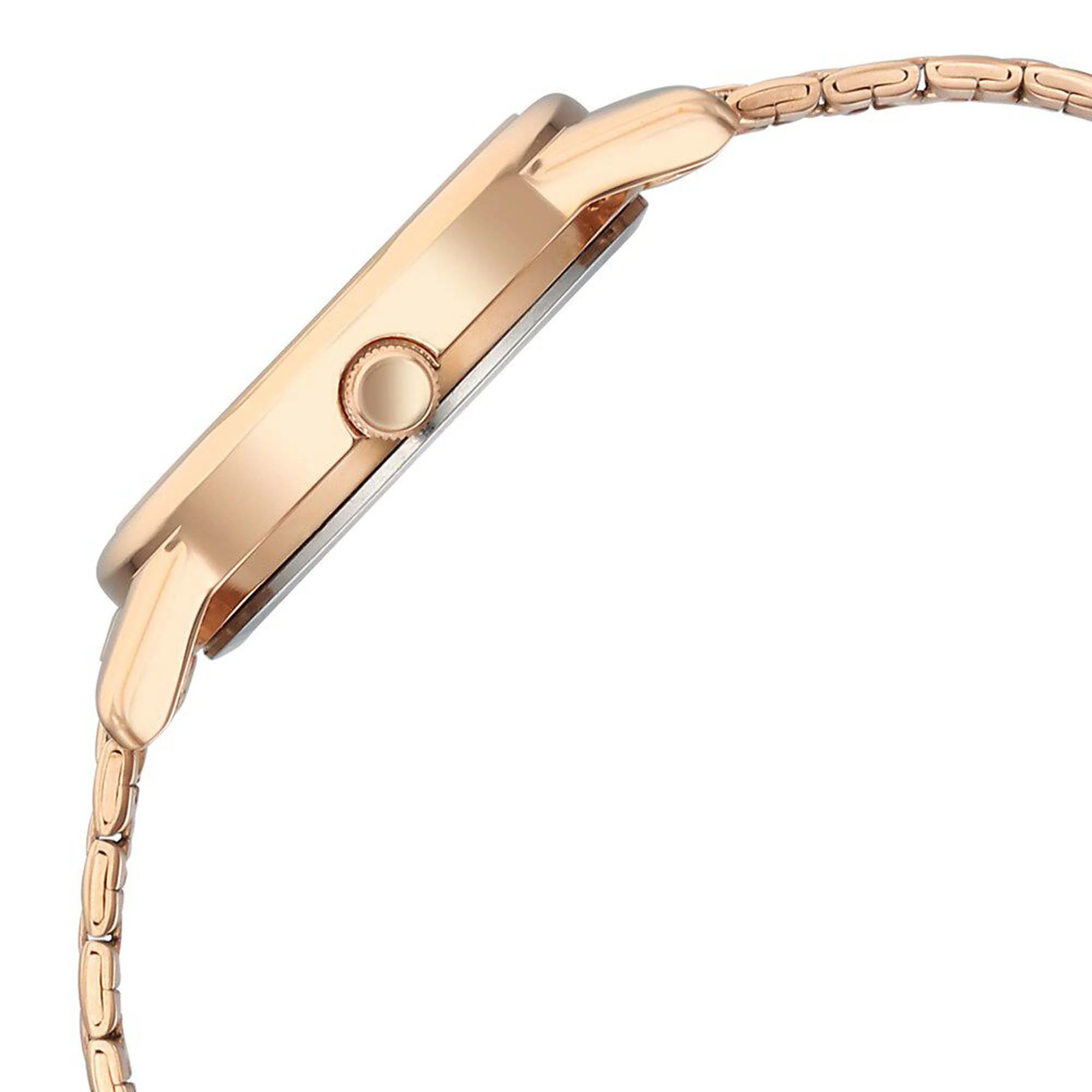 Titan Karishma Quartz Analog Silver Dial Rose Gold Stainless Steel Strap Watch For Women - Image 4