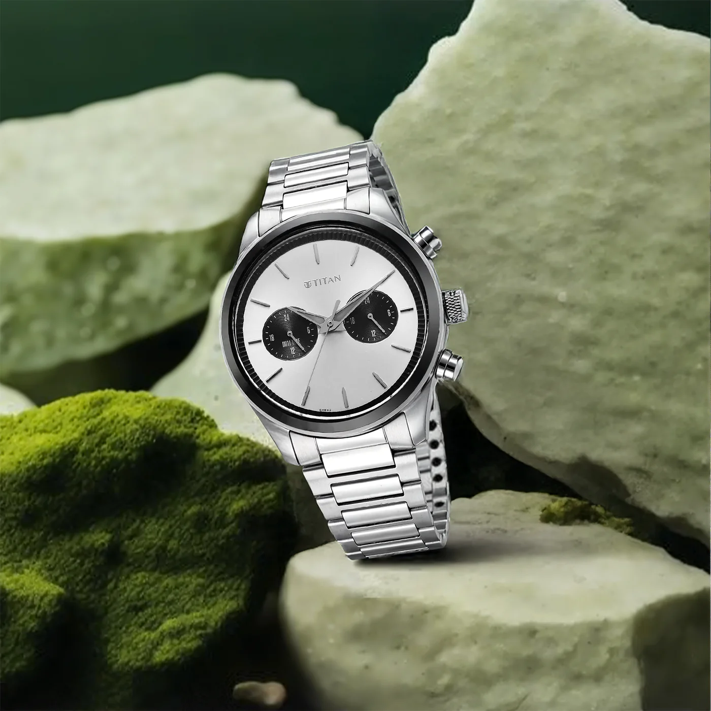 Titan Men Stainless Steel Round Shape Watches(1805KM13) - Image 3