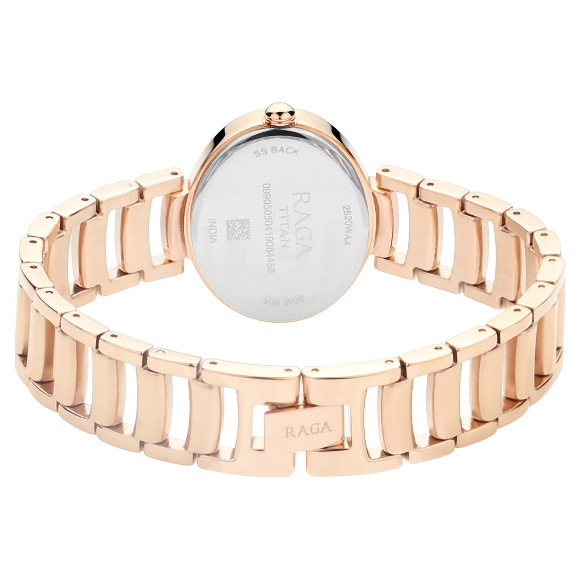 Titan Raga Viva Rose Gold Dial Women Watch With Metal Strap - Image 4